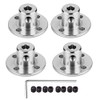 4Pcs 5mm Flange Coupling Connector, Rigid Guide Model Coupler Accessory,