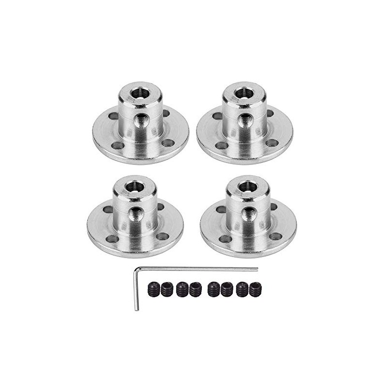 4Pcs 5mm Flange Coupling Connector, Rigid Guide Model Coupler Accessory,