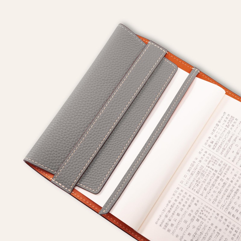 COGURE Book Cover, Genuine Leather, Bookmark, Bookmark, Leather, Single Book,