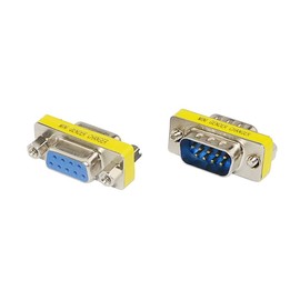 BGTXINGI 20PCS(10Pairs) DB9 9 Pin Male to Male Female to Female RS-232 Plate Insert Type Connectors Serial to Terminal Cable Gender Changer Coupler Adapter Assortment Kit