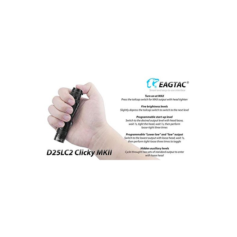 EAGLETAC D25LC2 MKII - Eagletac D25LC2 Clicky MKII XM-L2 U4