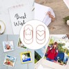 100pcs Rose Gold Star Paper Clips Slip Resistance Rust Prevention