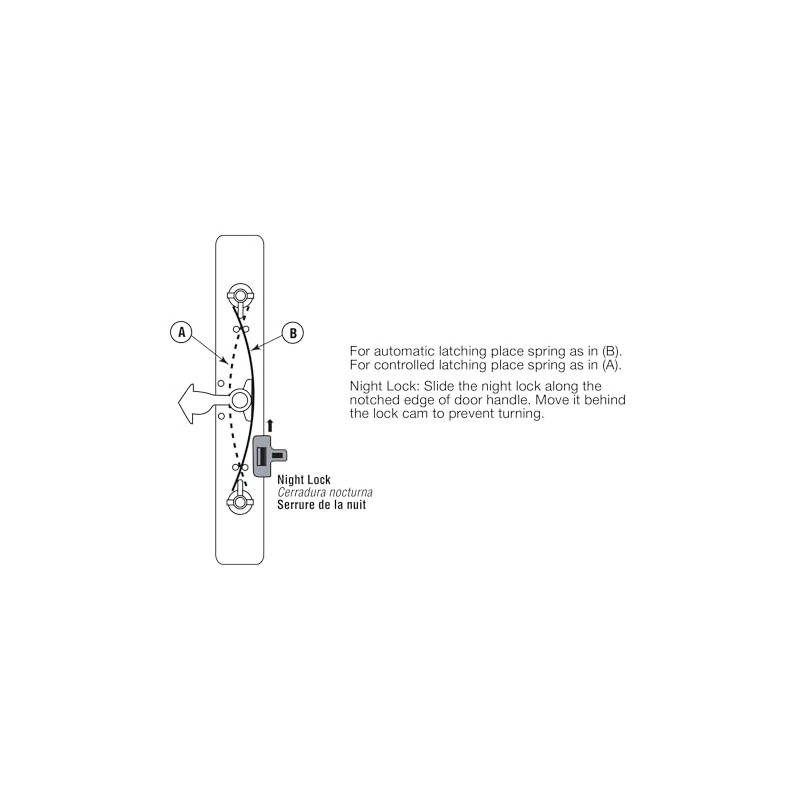 Prime-Line C 1064 Diecast with Wood Handle, Gray, Patio Door