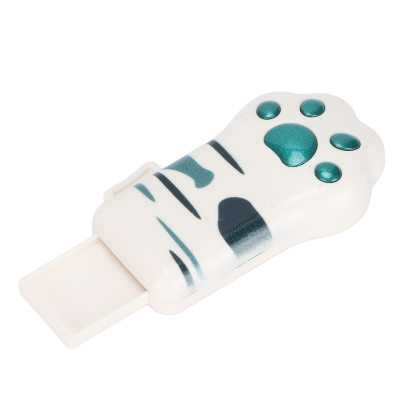 Memory Stick Olive Green Tabby Pattern Cat Paw Shape USB