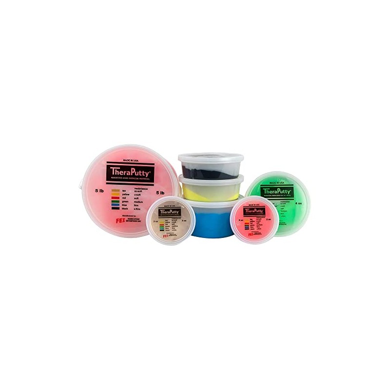 CanDo TheraPutty Standard Hand Exercise Putty For Rehabilitation, Exercises, Hand