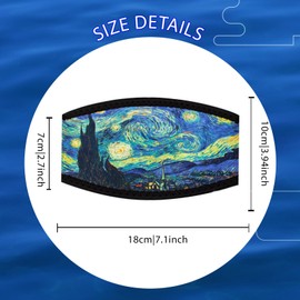 Diving Mask Slap Straps Cover Neoprene Creative Retro Swimming Goggles Glasses Strap Head Band Parts Accessories For Diving (Starry Night)