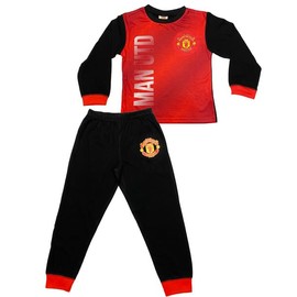 Manchester United FC Boys Football Pyjamas, Long Sleeve Top and Bottoms Set, Ages 4-12 Years (UK, Age, 4 Years, 5 Years)