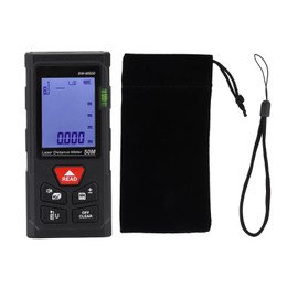 Handheld Infrared Laser Distance Meter Rangefinder High Accuracy Range Measuring Gauge for Construction SW‑MS50(50m Measurement Range)