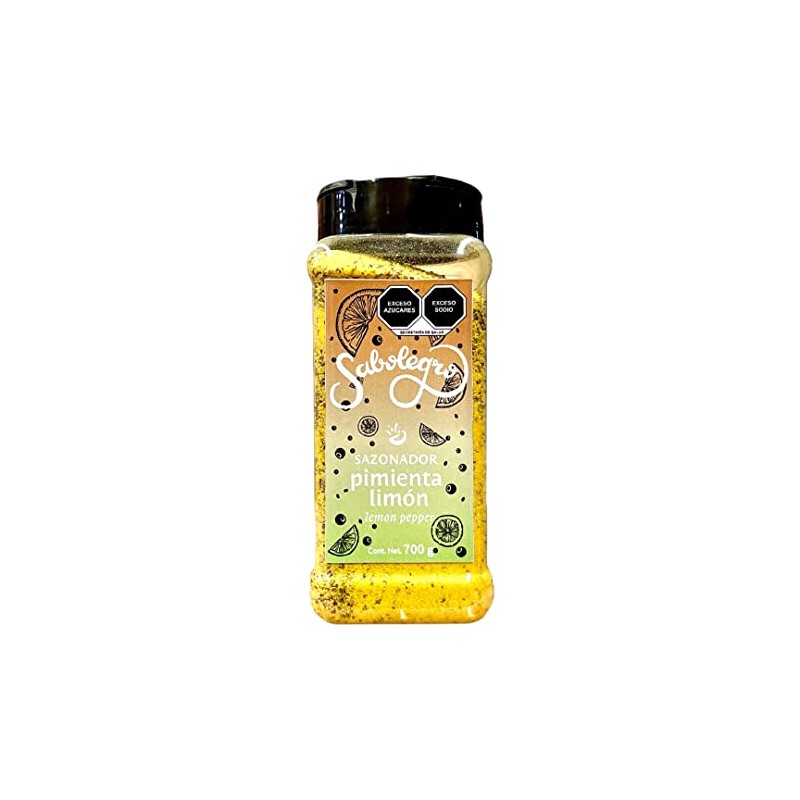 Sazonador Pimienta Limon Lemon Pepper 700 g Sabolegro alitas pollo