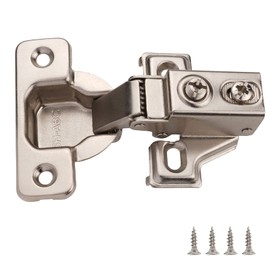 DecoBasics 5/8" Overlay Full Overlay Soft Close Cabinet Hinges for Kitchen Cabinets (6 PCS)- 105° Face Frame Concealed Cabinet Door Hinge -3 Way Adjustability Matching Screw & Easy Installation