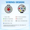 Nilight 7 Pin Round to 7 Way RV Blade Trailer