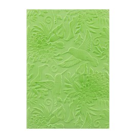 BAOFALI 3D Hummingbird and Flowers Embossing Folders for Card Making,Plastic Texture Fades Embossing Template Paper Card Embossing Stencil for DIY Scrapbooking Photo Album Card Paper Craft Decoration