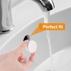 JIEYAO 6 Pcs Rubber Sink Overflow Covers, Sink Overflow Drain