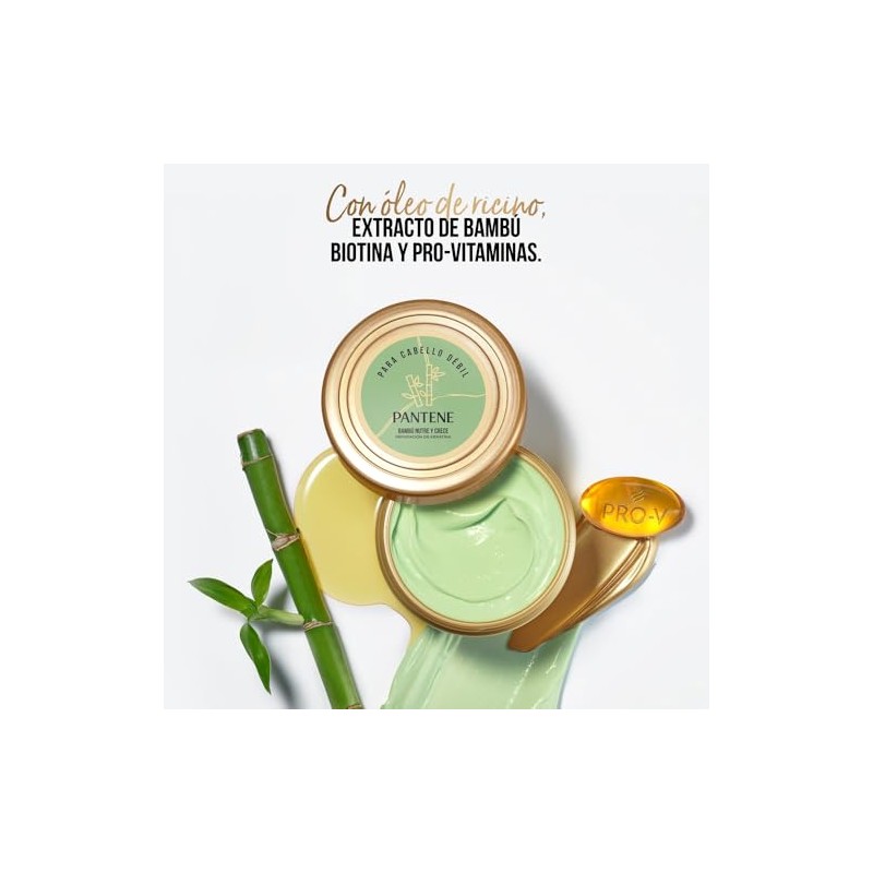 Pantene Pro-V Miracles Bambú Nutre Crece Mascarilla Intensiva 300 ml