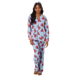 P.J. Salvage Women's Flannels PJ Set, Denim, X-Small