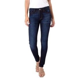 Kan Can - Vaqueros básicos de Talle Medio para Mujer, Color Azul Denim-Blue, D. Azul, 25/3