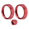 3pcs a C Rotary Knob Ring Aluminium Alloy Trim Volume