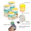 NETILGEN LED Flickering Candles Battery Operated Candles Set of 4