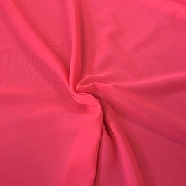 New Creations Fabric & Foam Inc, Chiffon Table Runner Extra Long, Wedding Runners, Holiday Table Runners, Long Table Runners, (Neon Fuchsia, 58" Wide x 180" Long)