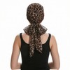 ZLYC Women Chemo Headwear Long Head Covering Scarf, Leopard Print