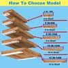 Neevolve Floating Shelf Bracket, 8 Inch 6PACK White Heavy Duty