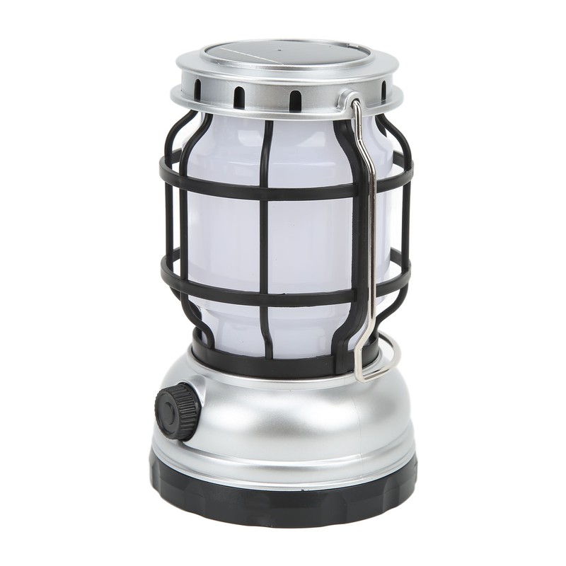 LED Camping Lantern USB Rechargeable Solar Powered Camping Light for
