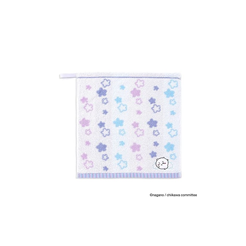 Chiikawa Popstar Wash Towel, Blue, Pile Cute, 41-1101070, Approx. 13.4