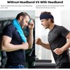Workout Headbands for Men, 6 Pack Mens Running Headband Stretchy