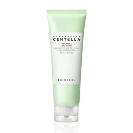 SKIN1004 Madagascar Centella Tea-Trica BHA Foam 4.22 onzas líquidas | Cuidado de limpieza profesional | Alivio de la piel propensa al acné