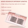 MLEN DIARY Individual Lashes Cluster Eyelash Extensions Long Volume False
