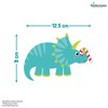 Stickerscape Christmas Santa Window Stickers (Christmas Dinosaur) | Christmas Window