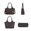 MKF Collection Crossbody Tote Bag for Women - PU Leather