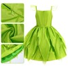 ZALOORIY Tinkerbell Fairy Costume for Girls Princess Dress with Detachable