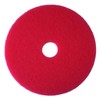 3M Buffer Floor Pad 5100, Red, 16", Removes Soil, Scratches,