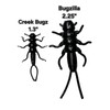 NRV Baits: Creek Bugz XL Bugzilla - Color: Black