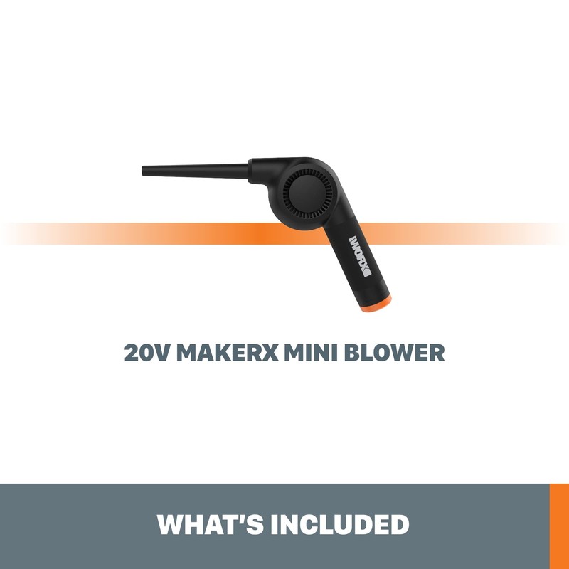 Worx 20V MAKERX Portable Mini Blower Power Share (Tool Only)