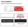 LICQIC Privacy Sign, VACANT/MEETING IN PROGRESS - Sliding Door Sign