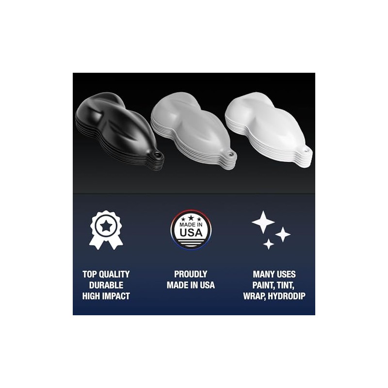 Speed Shapes (10) Black Plastic Car Models for Auto Paint