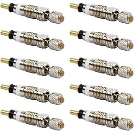 Zodazoqa 10pcs Universal Removable Tubeless Presta Valve Core Remover Tool Kit Silver