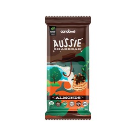 CAROBME ORGANIC ALMONDS CAROB BAR | Vegan Soy Free Gluten-Free | Caffeine Free Substitute for Chocolate, Candy and chocolate bars