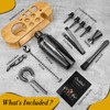 Bartender Kit with Stand, 12 Piece Cocktail Shaker Set Professional