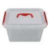 Ramddy 6 Quart Latching Box, Plastic Bin with Lid, Set