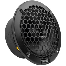 NVX® VPRO65 6.5" Premium Loudspeaker, 450W Max, 225W RMS, 4-Ohm, 1.5" Voice Coil, Pro Audio Coaxial with Bullet Tweeter, Water Resistant, Easy to Install in Cars/Trucks/Motorcycles (1-Speaker)