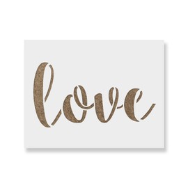 Love Stencil - Love Stencil, Laser Cut Stencil, Reusable Stencil, Large Stencil, Love Stencil Art