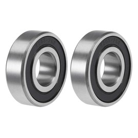 sourcing map 6203-2RS Deep Groove Ball Bearings 17mm x 40mm x 12mm Double Sealed Chrome Steel Z2 2pcs
