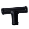 HCHCSPEED Universal 1" Aluminum Coolant T-Pipe Fitting 3-Way Radiator Fitting