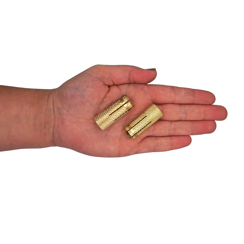 SKIR'CO (Pack of 6) Brass Drop in Anchor M12 x