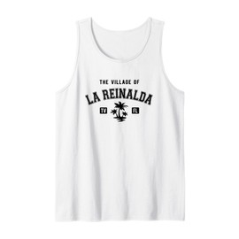 The Village of La Reinalda Classic Style Palm Trees Design Tank Top