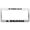 Product Express My Other CAR is A Broom License Plate Frame Car Truck Accessory Gift