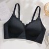 BKEPDY Women's Bra without Underwire V Neck Soft Cup Bra